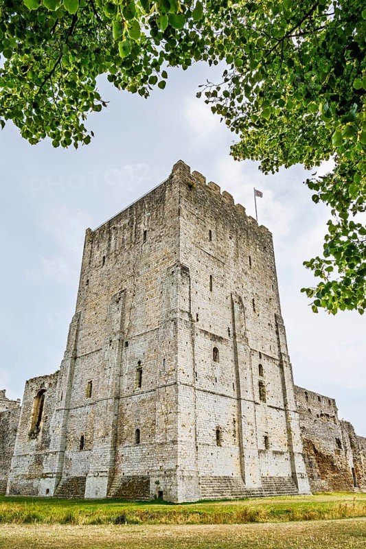 Ruins of Portchester Castle, Portchester, Fareham, Hampshire, UK
