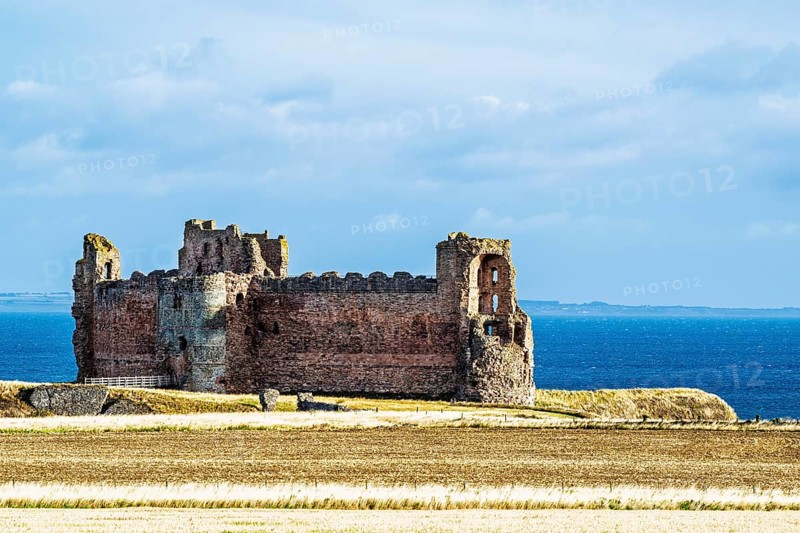 Ruins of Tantallon Castle, North Berwick, East Lothian, Scotland, UK