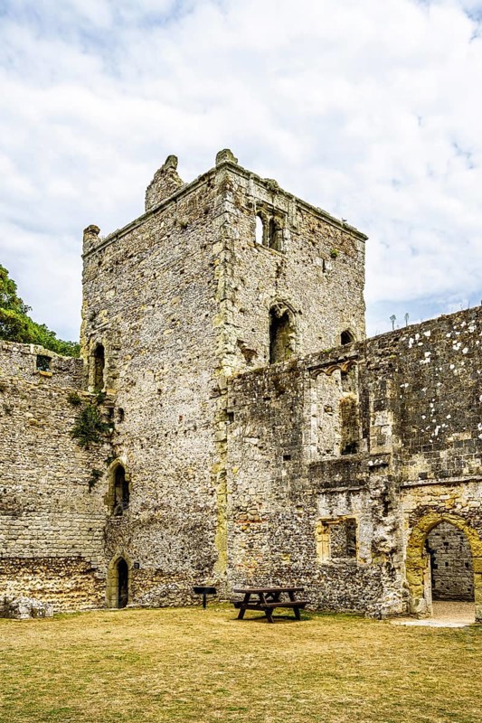 Ruins of Portchester Castle, Portchester, Fareham, Hampshire, UK