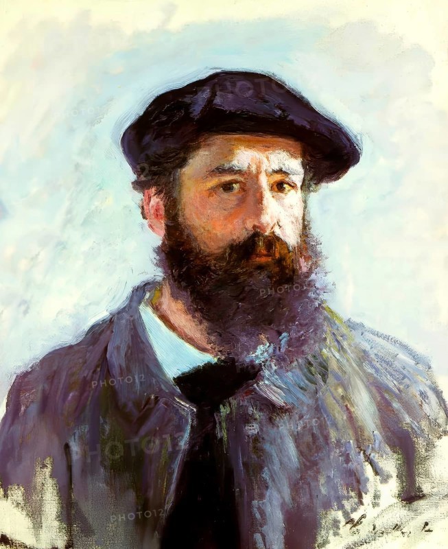 Self Portrait of Claude Monet, 1886, French painter and founder of Impressionism
