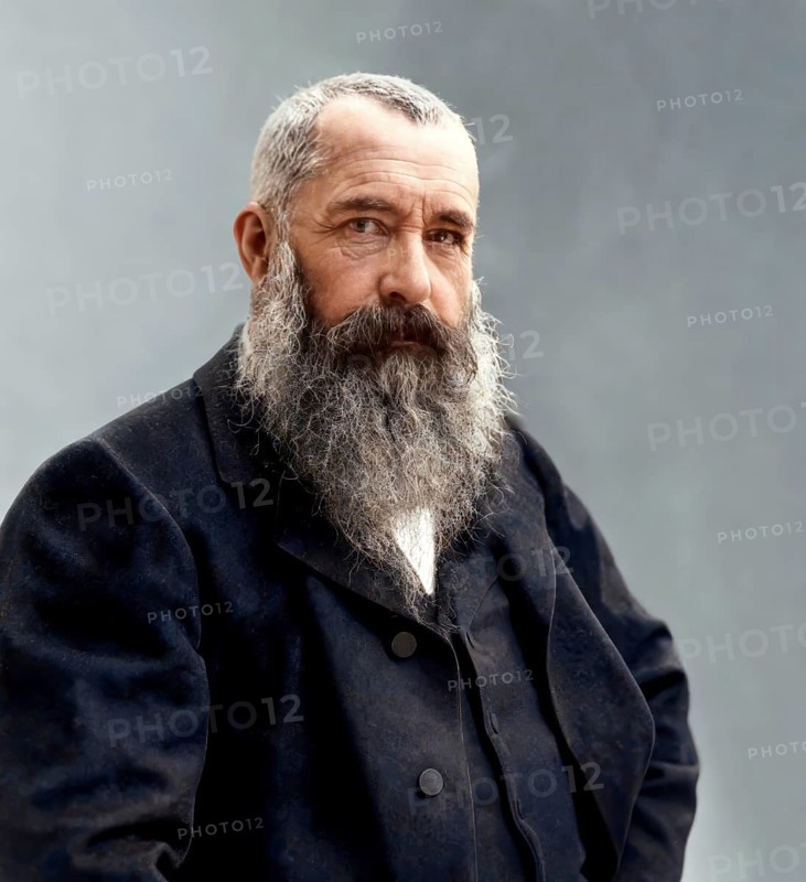 Claude Monet, 1840 – 1926, French painter and founder of Impressionism, digitally optimized based on a photograph by Nadar, subsequently colored