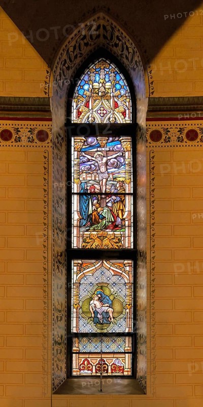 Saint Paul of the Cross cathedral, Stained Glass windows, Rousse, Bulgaria