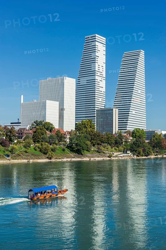Roche Tower on the Rhine in Basel