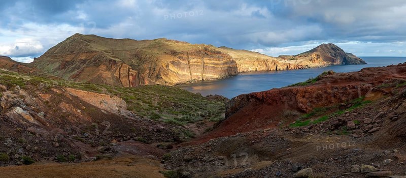 Sunset, volcanic peninsula, Ponta de São Lourenço, Ponta de Sao Lourenco, rocky coast, Punta de San Lorenzo, Madeira, Portugal