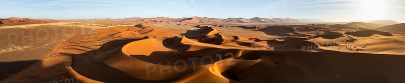 Aerial view of sand dunes in the Namib Desert, Namib Naukluft Park, Namibia