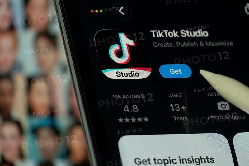 Dhaka, Bangladesh- 24 Oct 2025: A iPad screen displaying the tiktok Studio app on App store