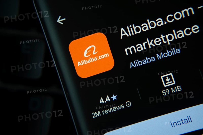 Dhaka, Bangladesh- 21 Nov 2025: Alibaba.com app from Google Playstore is displayed on a smartphone screen