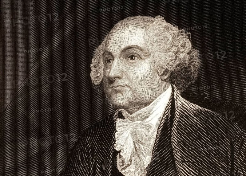 Portrait of John Adams, 1735 - 1826, second President of the United States, digitally optimized