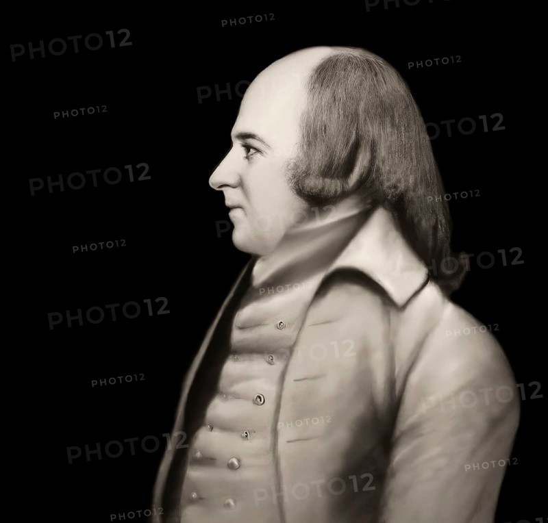 Portrait of John Adams, 1735 - 1826, second President of the United States, digitally optimized, based on a painting by James Sharples