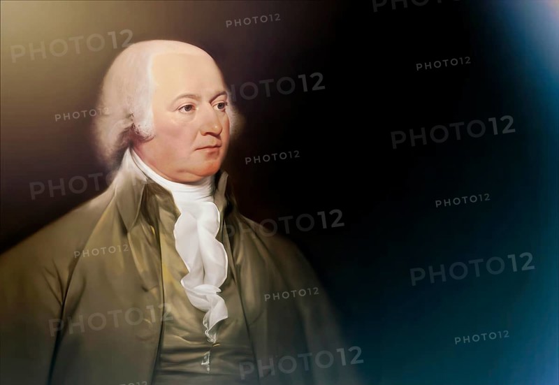 Portrait of John Adams, 1735 - 1826, second President of the United States, digitally optimized, based on a painting by John Trumbull