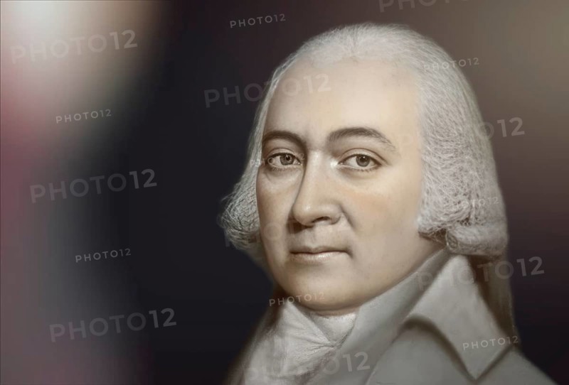 Portrait of John Adams, 1735 - 1826, second President of the United States, digitally optimized, based on a painting by James Sharples