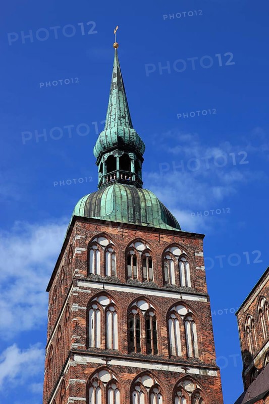 St. Nicholas Church, also St. Nicholas Church, in the urban area of Altstadt, Stralsund, Vorpommern-Rügen district, Mecklenburg-Western Pomerania, Germany