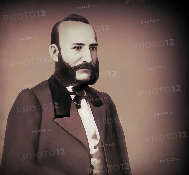 Portrait of Alexander Nikolayevich Afanasyev, 1826 – 1871, Russian Slavist, folklorist, literary critic and ethnographer best known for publishing East Slavic and Russian fairy and folk tales, digitally edited