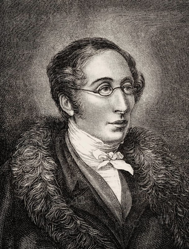 Carl Maria von Weber, 1786 - 1826, German composer, conductor and pianist, digitally edited