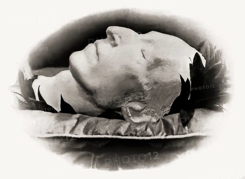 Death mask of Carl Maria von Weber, 1786 - 1826, German composer, conductor and pianist, digitally edited