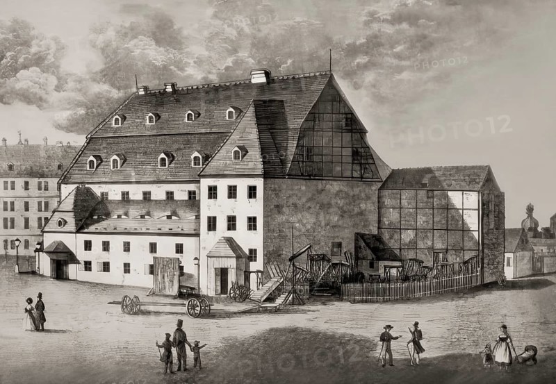 The Morettische Opernhaus, also Moretti-Theater, opera house, small court theatre, 1820, Dresden, Saxony, Germany