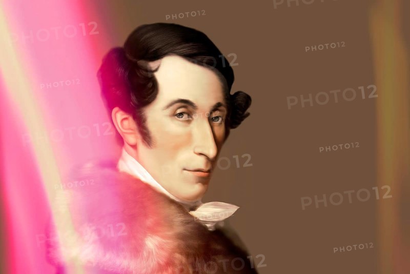 Carl Maria von Weber, 1786 - 1826, German composer, conductor and pianist, digitally edited after a painting by Ferdinand Schimon