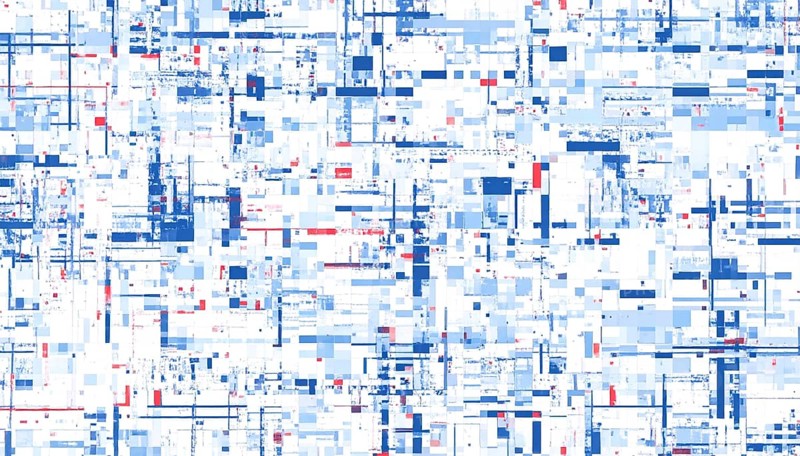 Abstract creative glitch overlay texture. Geometric pixel pattern, AI generated