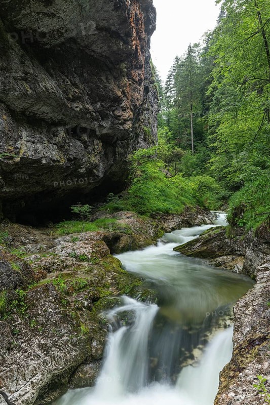 Wild and romantic Weißbach Gorge near Inzell