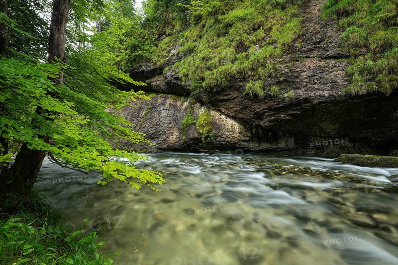 Wild and romantic Weißbach Gorge near Inzell