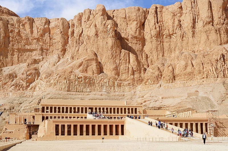 Temple of Hatshepsut, mortuary temple of Hatshepsut, Deir el-Bahari, Thebes, Luxor, Egypt
