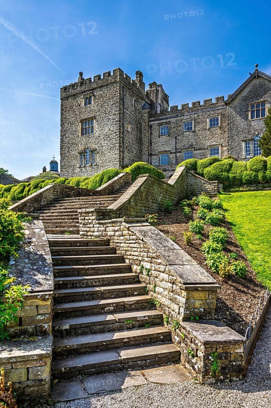 Sizergh Castle and gardens, Helsington, Cumbria, England, United Kingdom