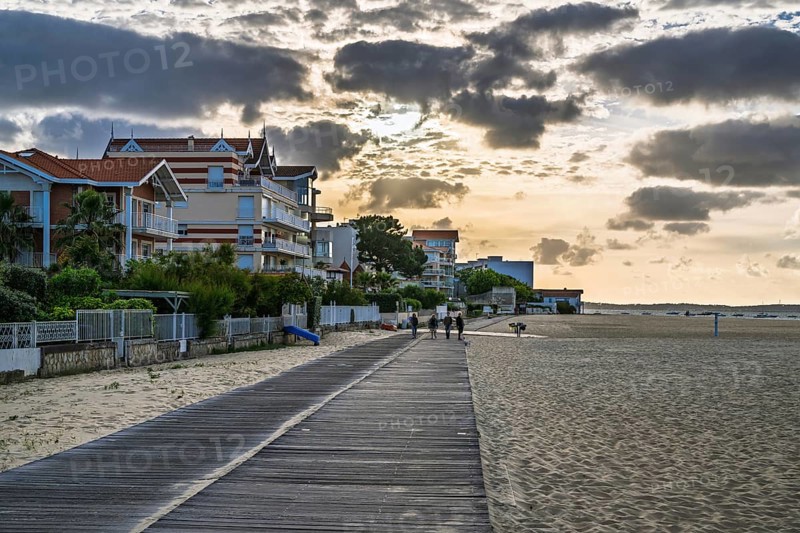 Marina and Beach in Arcachon, Gironde, France
