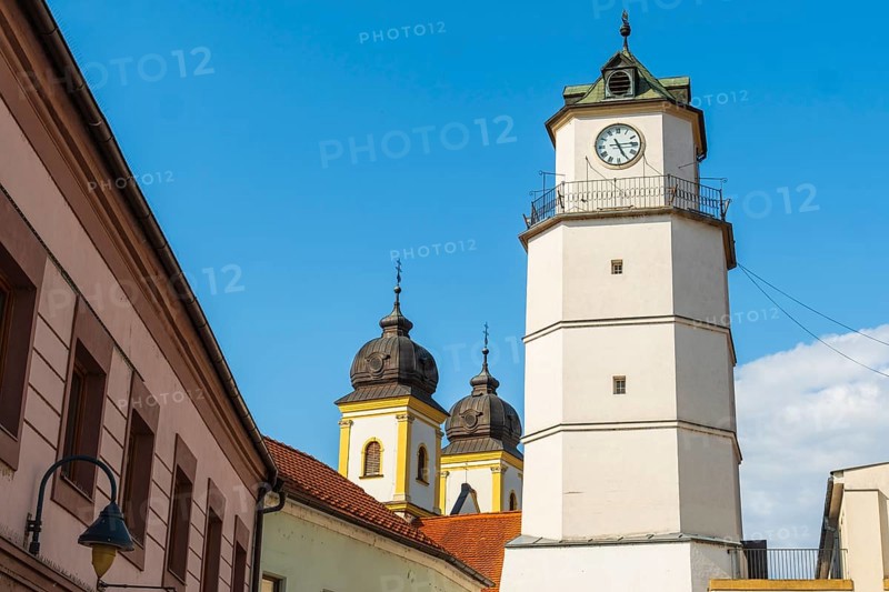 City tower and historic city centre, Capital of Culture 2026, Trencín, Slovakia