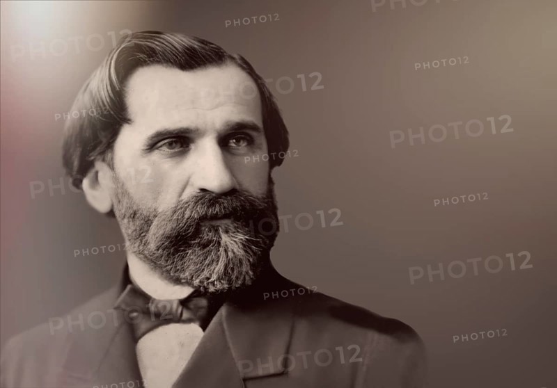 Giuseppe Fortunino Francesco Verdi, 1813 – 1901, Italian composer, digitally edited after a photograh by Nadar