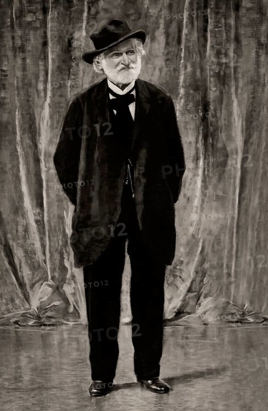 Giuseppe Fortunino Francesco Verdi, 1813 – 1901, Italian composer, digitally edited after a photograh by Metlicovitz