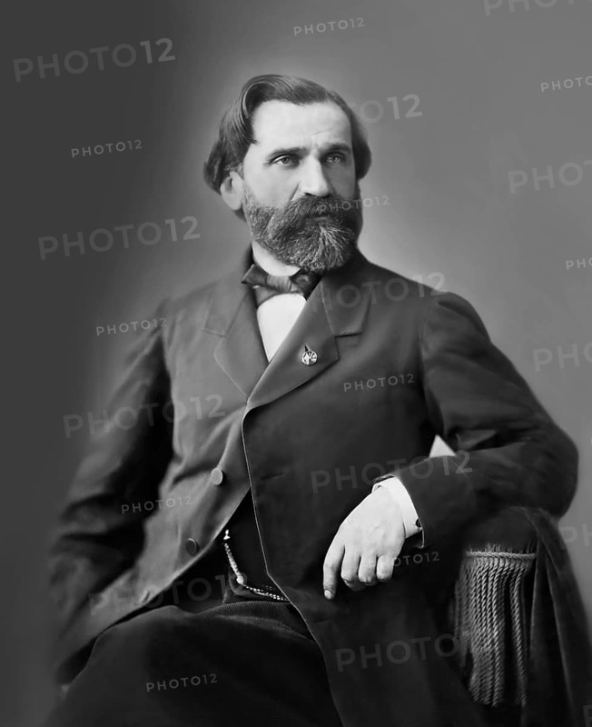 Giuseppe Fortunino Francesco Verdi, 1813 – 1901, Italian composer, digitally edited after a photograh by Nadar