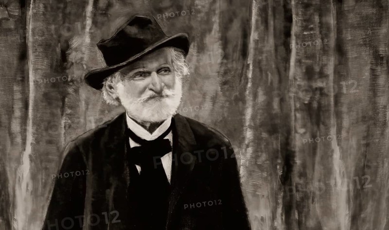 Giuseppe Fortunino Francesco Verdi, 1813 – 1901, Italian composer, digitally edited after a photograh by Metlicovitz