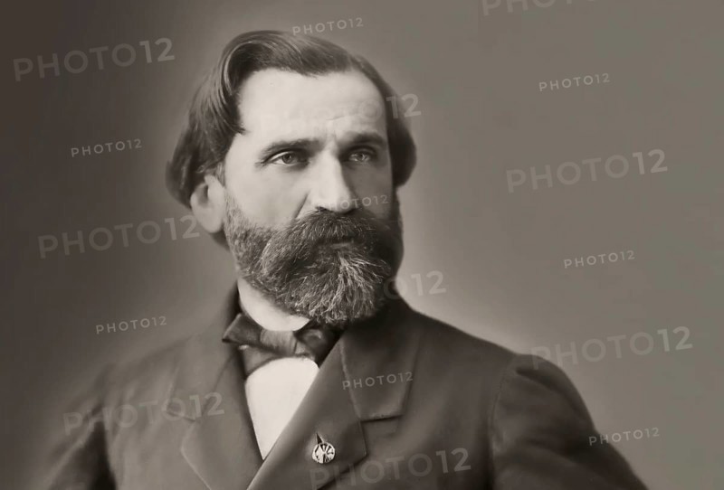 Giuseppe Fortunino Francesco Verdi, 1813 – 1901, Italian composer, digitally edited after a photograh by Nadar