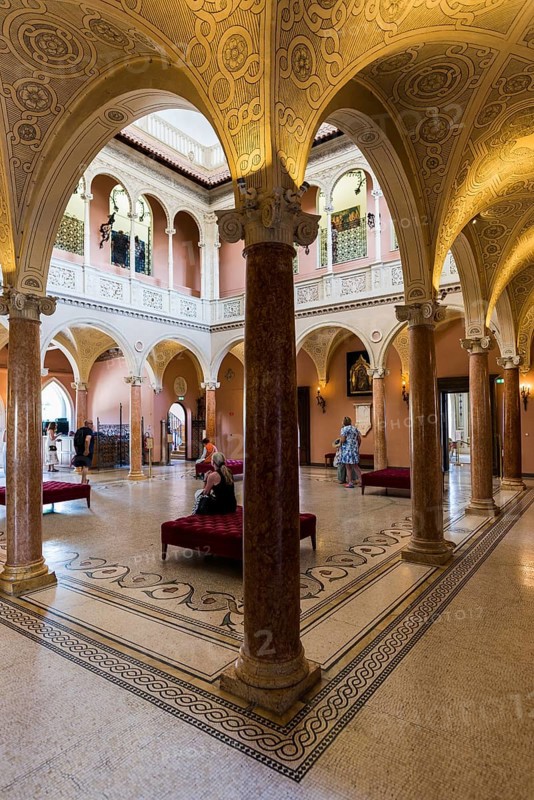Interior view, Villa Ephrussi de Rothschild, Saint-Jean-Cap-Ferrat, Cap Ferrat, Alpes Maritimes, Provence Alpes Cote d'Azur, French Riviera, South of France, France