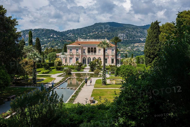 Renaissance-style villa and park, Villa Ephrussi de Rothschild, Saint-Jean-Cap-Ferrat, Cap Ferrat, Alpes Maritimes, Provence Alpes Cote d'Azur, French Riviera, South of France, France