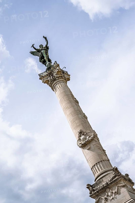 Fontaine du Char du Triomphe de la Concorde, Place des Quinconces, Bordeaux, Gironde, Nouvelle-Aquitaine, France