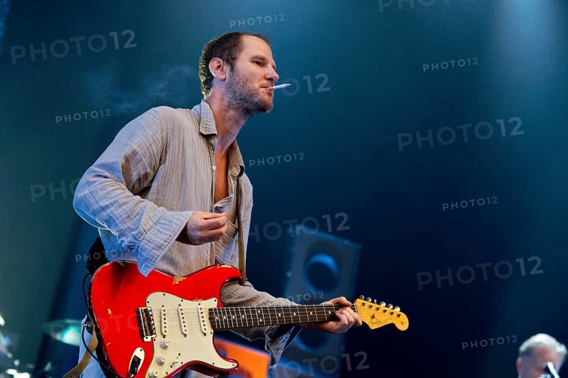 Marco Michael Wanda, singer, from WANDA live on SCHÖN BEI DIR LIVE 2025-Tour in the Berlin Citadel on 12 July 2025