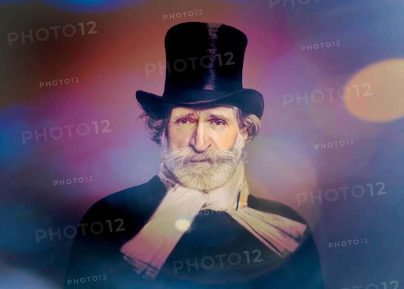 Giuseppe Fortunino Francesco Verdi, 1813 – 1901, Italian composer, digitally edited after a painting of Giovanni Boldini