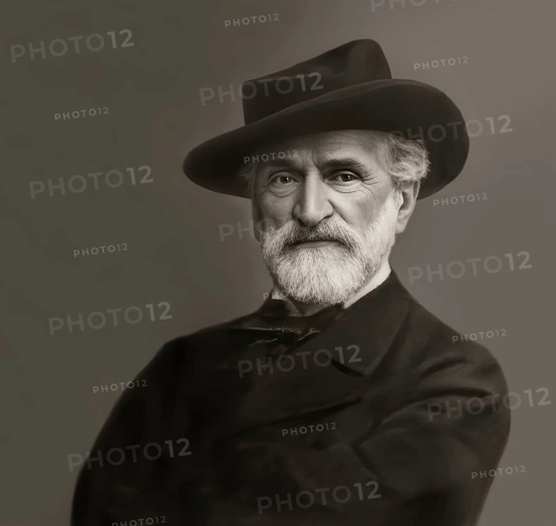 Giuseppe Fortunino Francesco Verdi, 1813 – 1901, Italian composer, digitally edited after a photograh of Brogi