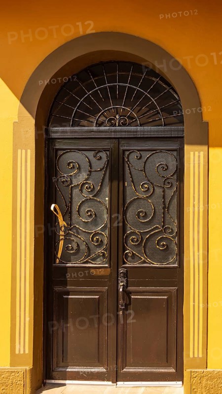 Panama, Panama City historic center Casco Viejo colorful streets and colonial architecture