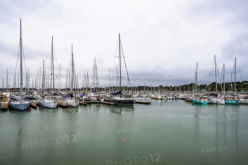 Marina in Le Verdon-sur-Mer, Nouvelle-Aquitaine, Gironde, France