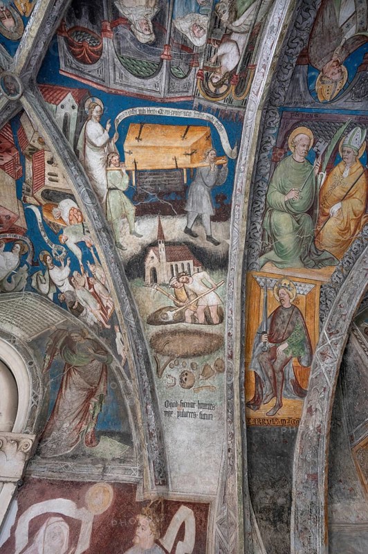 Cathedral cloister around 1370, the frescoes were painted from around 1390, Bressanone Cathedral, Cathedral Square, Bressanone, South Tyrol, Italy