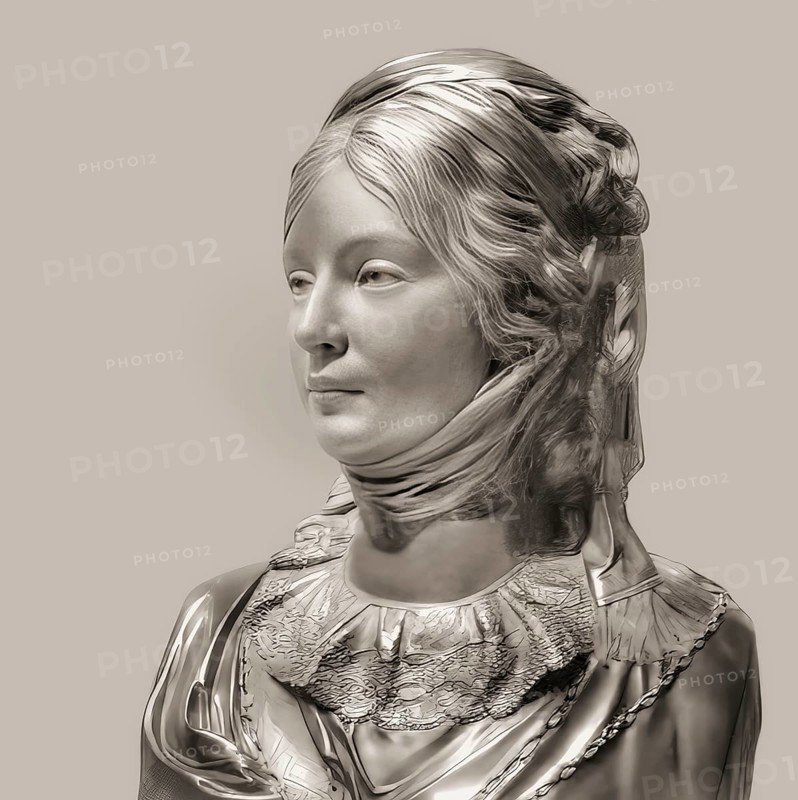 Louise of Mecklenburg-Strelitz, Luise Herzogin zu Mecklenburg - Strelitz, Luise Auguste Wilhelmine Amalie Herzogin zu Mecklenburg, Königin Luise, 1776 – 1810, Queen of Prussia as the wife of King Frederick William III, digitally edited after a bust by Johann Gottfried Schadow