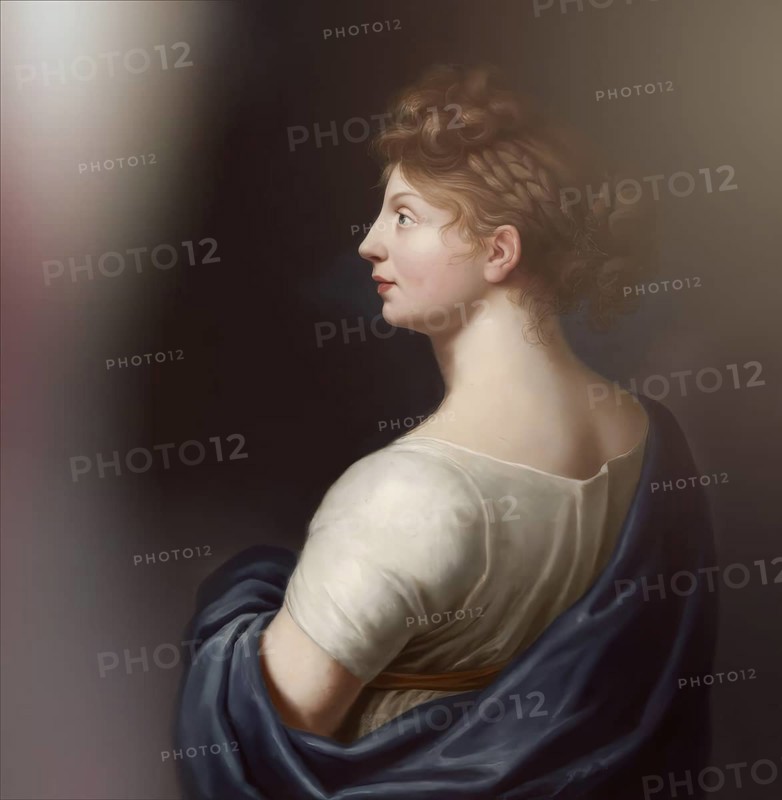 Louise of Mecklenburg-Strelitz, Luise Herzogin zu Mecklenburg - Strelitz, Luise Auguste Wilhelmine Amalie Herzogin zu Mecklenburg, Königin Luise, 1776 – 1810, Queen of Prussia, digitally edited after a painting by Johann Heinrich Schröder