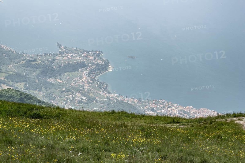 View of Lake Garda from Monte Baldo, Veneto, Italy