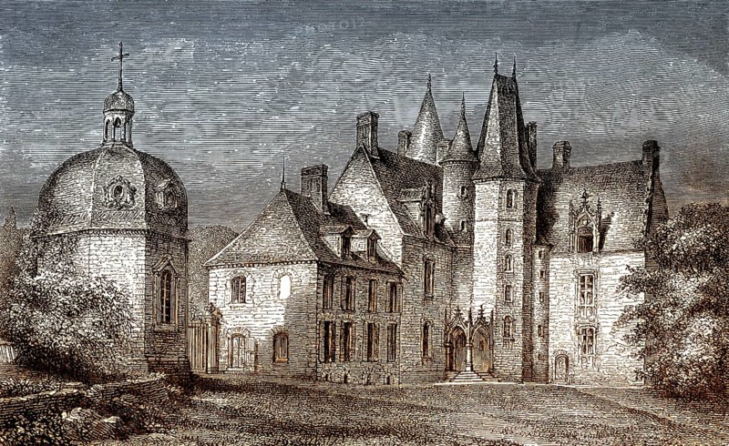 The château des Rochers-Sévigné, near Vitré in Ille, France, former Breton residence of Marie de Rabutin-Chantal, marquise de Sévigné, also known as Madame de Sévigné or Mme de Sévigné