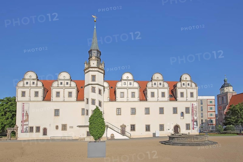 Johannbau built in 1556 Museum of City History, Renaissance, Castle, Dessau, Dessau-Roßlau, Saxony-Anhalt, Germany