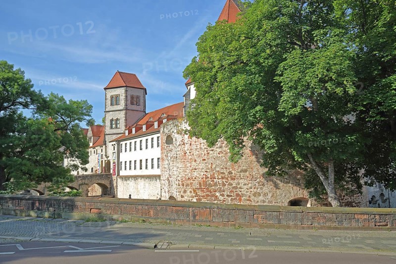 Moritzburg castle built in 1484 and art museum, Halle an der Saale, Saxony-Anhalt, Germany