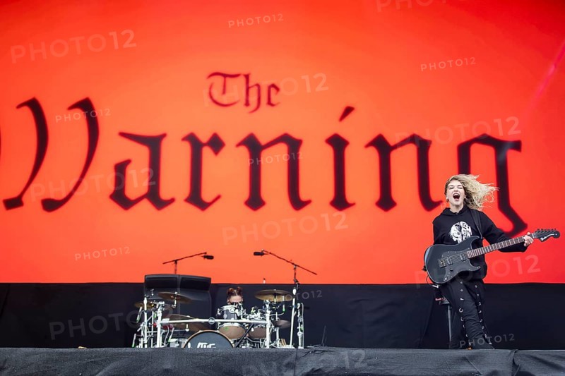 Daniela Villarreal Vélez, singer of The Warning at the Rock am Ring Festival on Sunday, Nürburgring race track race track, 08.06.2025