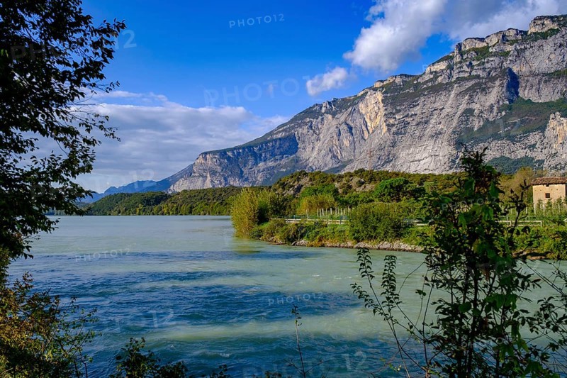 Rimone River, at Lago di Cavedine, Sarca Valley, Trentino, Italy